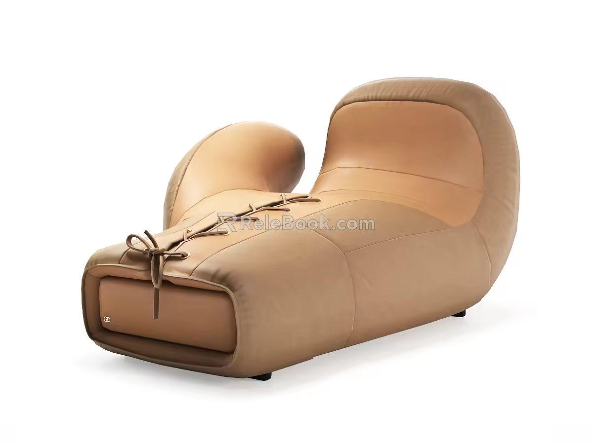 Modern Single Sofa Boxing Set Casual Sofa 3d model