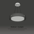 Unique Shape Modern Art LED Ceiling Pendant Light for Home Interior Decor 3d model