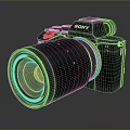 DSLR Camera Card Machine Digital Camera Digital Camera Photographic Equipment 3d model