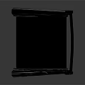 Black Director Folding Chair With Wooden Frame And Canvas Seat For Studio Use
