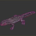 Lizard Anime Lizard Chameleon Cartoon Lizard Reptile Cold Blooded Animal Reptile Reptile Class 3d model