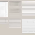 White Window Blinds Various Designs And Styles For Home Windows 3d model