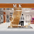Modern Clothing Store Interior With Window Display Mannequin Fashion Apparel And Decorative Elements