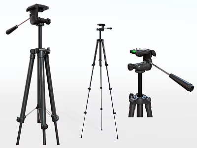 Commercial Photography Tripod Equipment With Adjustable Height Different Sizes And Stable Stand 3d model