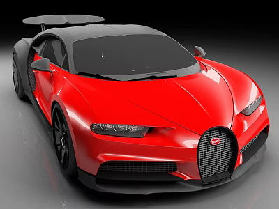 Bugatti Chiron Car Luxury Car Racing sports car 3d model