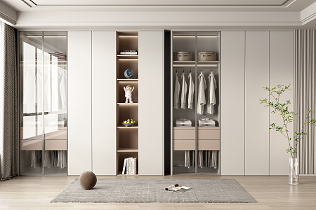 Modern wardrobe 3d model