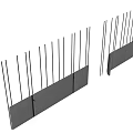 Modern Bedroom Accent Wall Design With Vertical Gray Strips And Panels