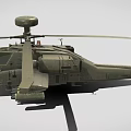 Apache helicopter combat helicopter 3d model