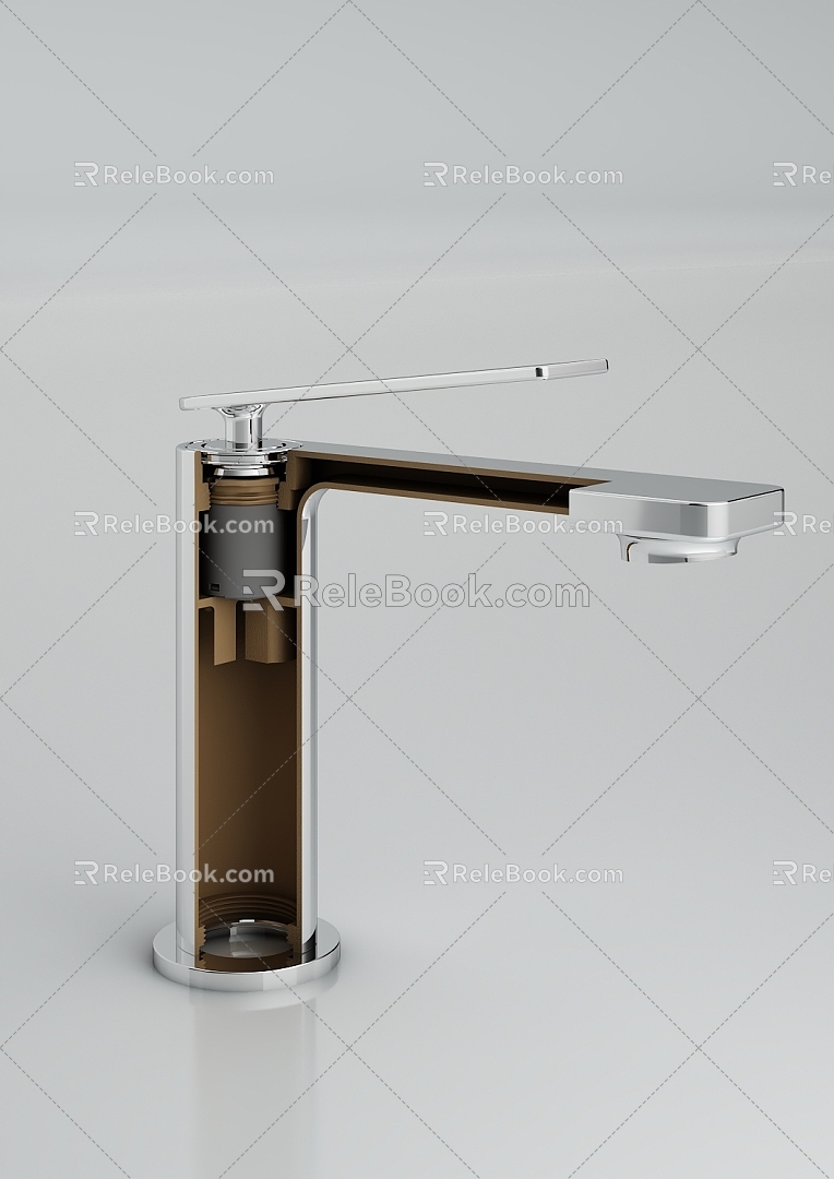 Modern minimalist faucet 3d model