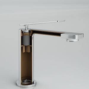 Modern minimalist faucet 3d model