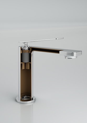 Modern minimalist faucet 3d model