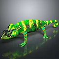 Lizard Anime Lizard Chameleon Cartoon Lizard Reptile Cold Blooded Animal Reptile Class 3d model