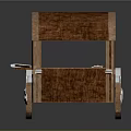 Classic Wooden Canopied Cart Design With Wheels And Solid Wooden Frame