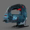 BOSCH Blue And Black Electric Jigsaw With Red Button Handle And Metal Blade