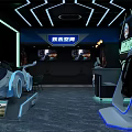 Virtual Reality Amusement Park Interactive Experience With Modern Tech Rides