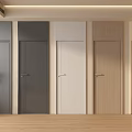 Modern Swing Doors in Various Colors for Home Interior Design 3d model