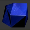 Modern Transparent Blue Decorative Sculpture With Irregular Shape And Smooth Surface