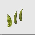 Fresh Green Pea Pods One Opened Showing Tender Peas Inside Healthy Vegetable Food