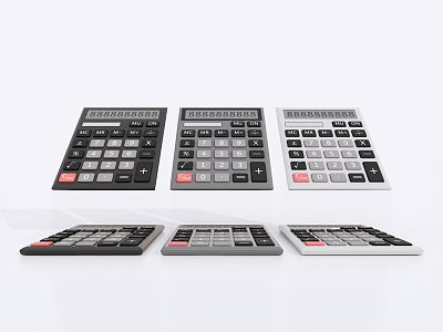 modern calculator computer model