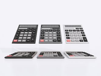 modern calculator computer 3d model