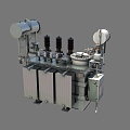 Station transformer 3d model