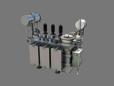 Station transformer 3d model