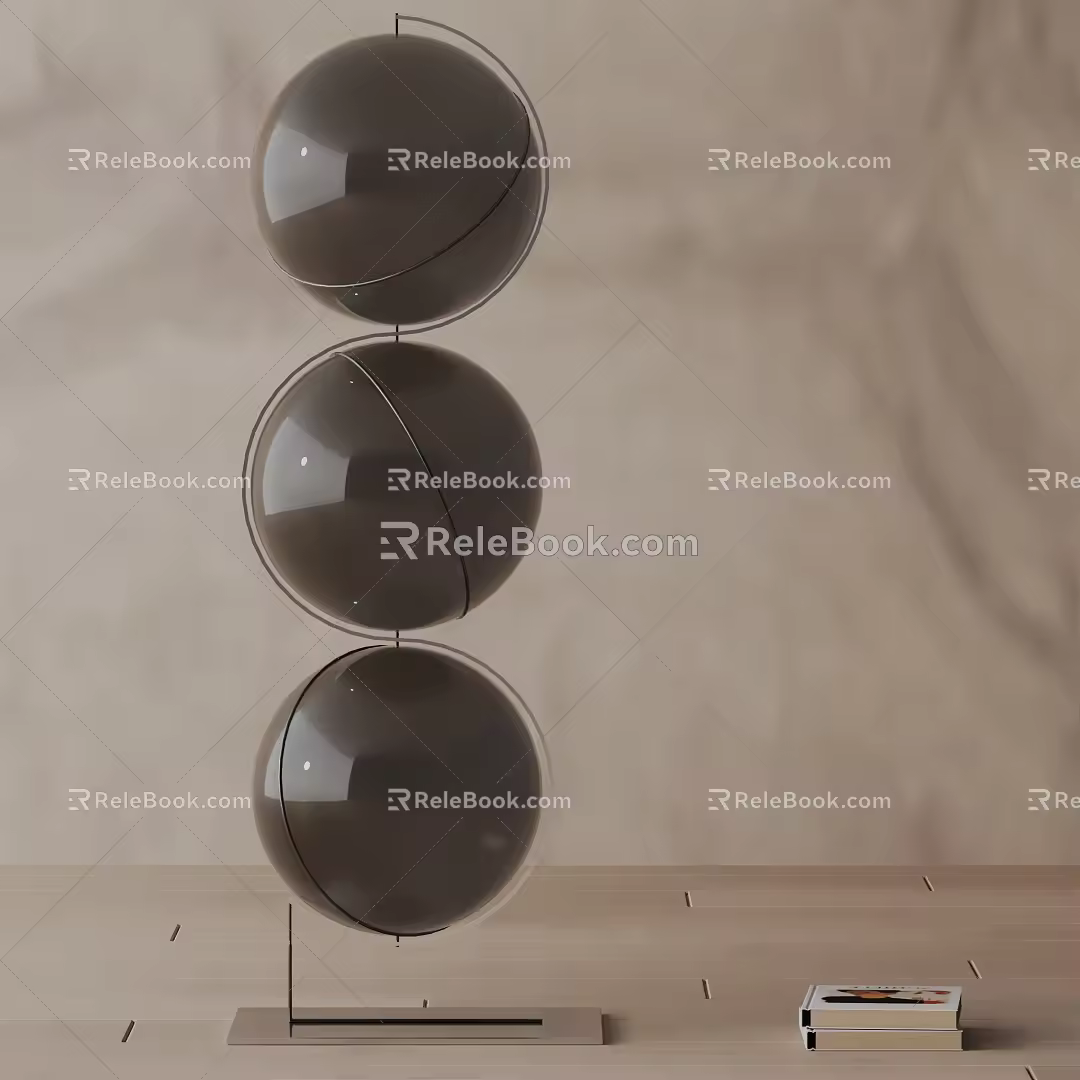 Modern floor lamp 3d model