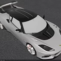 Lotus White Sports Car With Black Roof Sleek Design And Aerodynamic Features