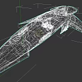 Sleek Blue And Orange Fighter Jet With Aerodynamic Design And Unique Livery