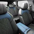 Light Blue Modern SUV Featuring Black Roof Black Wheels And Sleek Exterior Design