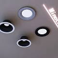 Modern Interior Ceiling Recessed Downlights and Spotlights with Minotti Design 3d model