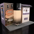 Commercial Digital Display Equipment With Interactive Wall Unit And Model Image Screen
