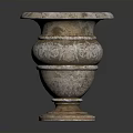 Elegant Carved Marble Decorative Vase With Intricate Patterns For Home Decor