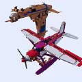 Building Blocks Mechanical Arm And Seaplane Model Construction Design Ideas 3d model