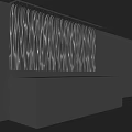 Modern Decorative Lights With Linear Design Illuminate Living Room Background Wall Interior