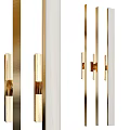 Modern Gold Metal Wall Sconces With Sleek Lines For Contemporary Interior Design