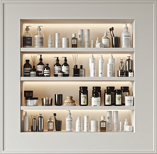 Modern toiletries 3d model