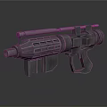 Futuristic Sci Fi Weapon Design With Advanced Tactical Features And Metallic Body