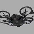 Modern Black Hexacopter Drone Design With Sleek Body And Rotors