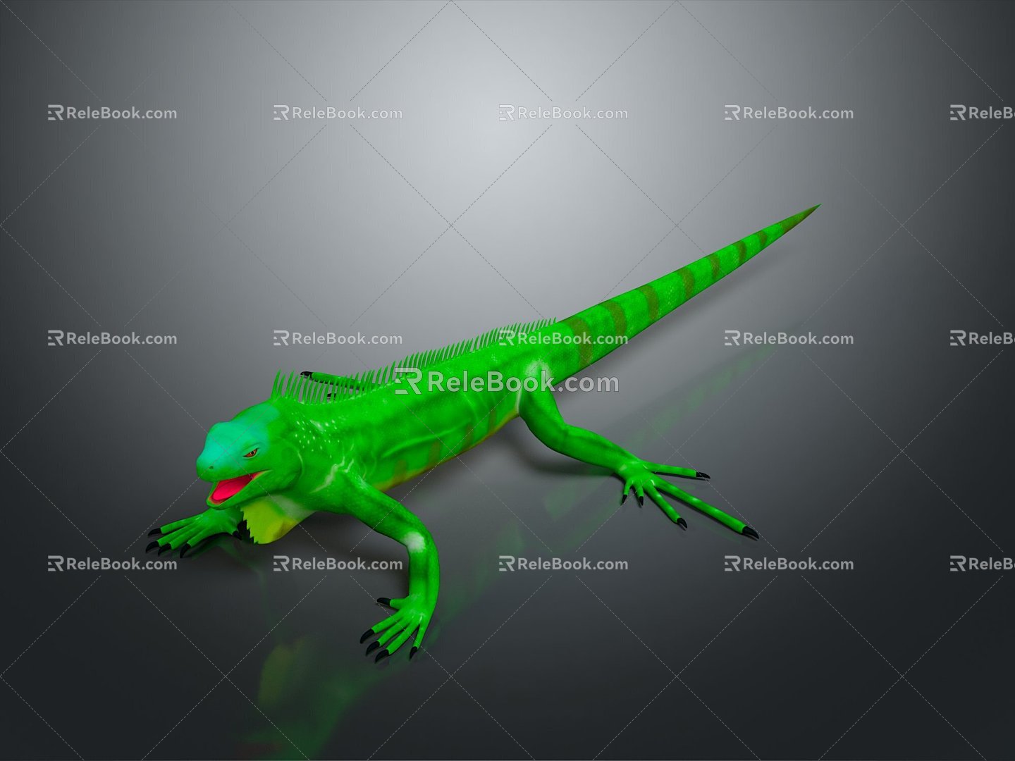 Lizard Anime Lizard Cartoon Lizard Reptile Cold Blooded Animal Reptile Reptile 3d model