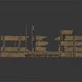 Wooden Pallet Construction Components With Various Structural Planks And Frames