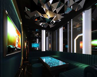 Modern KTV Bar Box 3d model