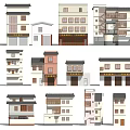 Various Architectural House Models With Traditional And Modern Styles Different Roof Designs And Colors