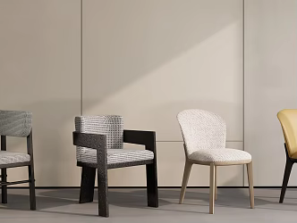 Modern HC28 Dining Chair 3d model