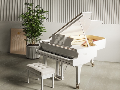 Modern Piano Paint Piano model