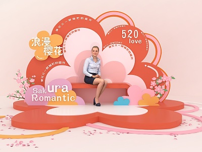 Modern Flower Beauty Chen Design Dance Design dp Pin Point Device 3d model
