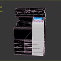 Multifunctional Office Printer With Digital Display Control Panel And Stacked Structure For Modern Office Use