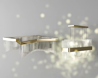 Modern Crystal Chandelier Glass Chandelier 3d model