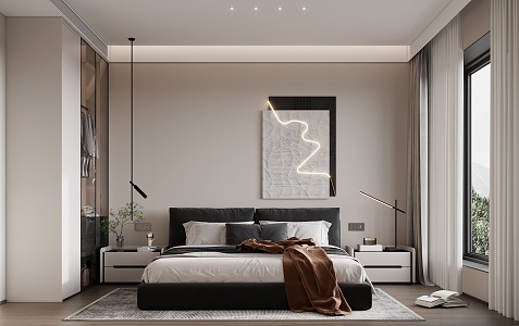 Modern Bedroom 3d model