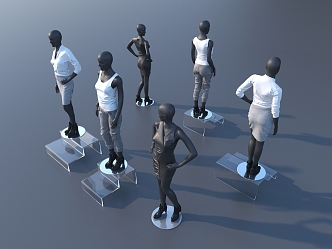 Modern Model Clothing Model 3d model